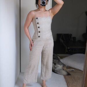Reformation linen jumpsuit